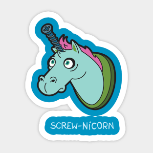 Screw-nicorn Sticker